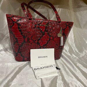 NWT Brahmin Medium Asher Lipstick Melbourne Tote N69 1760 00687